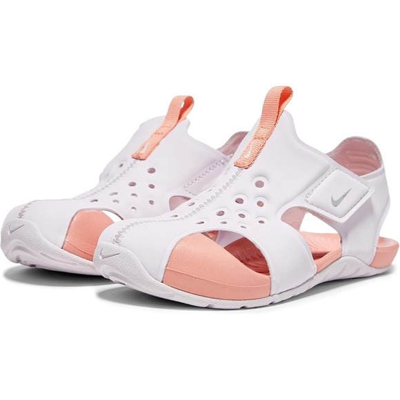 Nike‎ Sunray Protect 2 Sandals Pink/White Little Kids Size 3 Water Shoes - Picture 1 of 9
